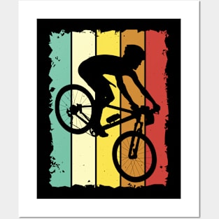 Mountain Biking Sport Biker Posters and Art